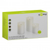 Goobay LED Real Wax Candles, White