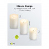 Goobay LED Real Wax Candles, White