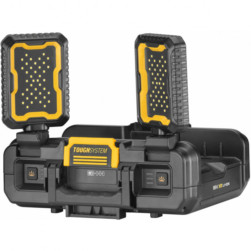 DeWALT DWST08061-1 ToughSystem 2.0 Tool Box with Lights, 14 L, Black/Yellow