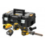 DeWALT DCM200E2T 18V Cordless Belt File, 2x 1.7Ah Powerstack Batteries, TSTAK