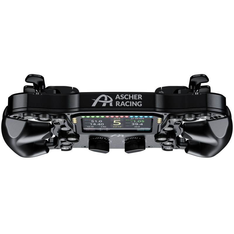 Ascher Racing Ultimate Black Edition Sim Racing Steering Wheel
