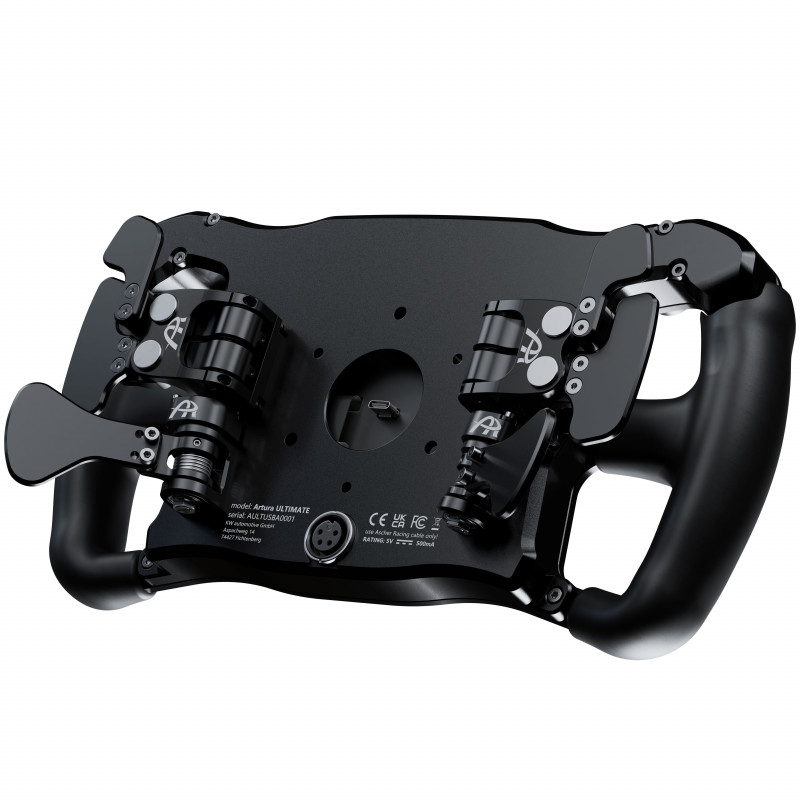 Ascher Racing Ultimate Black Edition Sim Racing Steering Wheel