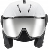 UVEX Instinct Visor Ski Helmet, Black/White, 53-55 cm (56/6/260/50)