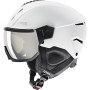 UVEX Instinct Visor Ski Helmet, Black/White, 56-58 cm (56/6/260/50)