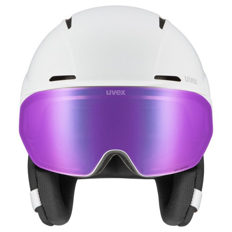 UVEX Horizon CV Ski Helmet, White, 55-59 cm (56/6/341/11)