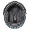 UVEX Wanted Visor Ski Helmet, Stone/Blue, 58-61