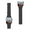 Urban Armor Gear UAG Pathfinder - silicone two-sided magnetic band for Apple Watch series 4-6 & SE 1-3, 44mm / series 7-9, 45mm / series 10-11, 46mm / Ultra 1-3, 49mm (ash/lava)