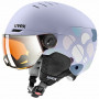 UVEX Rocket jr. Visor Kids' Ski Helmet 54-58, Lavender
