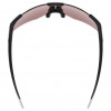 UVEX Pace Perform CV Sports Glasses, Semi-Rimless, Black