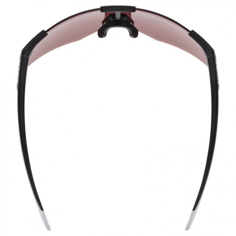 UVEX Pace Perform CV Sports Glasses, Semi-Rimless, Black