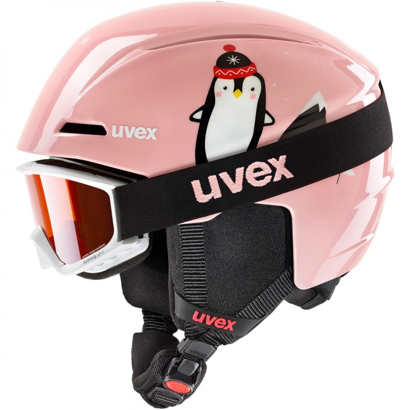 UVEX Viti Kids' Ski Helmet Set 46-50, Pink