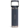 Igloo Sport Sipper 20 oz Thermal Bottle with Straw, 0.6 L, Carbonite
