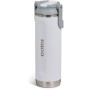Igloo Sport Sipper 20 oz Thermal Bottle with Straw, 0.6 L, White