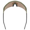 UVEX Flowline Kids' Sports Glasses, Semi-Rimless, Green
