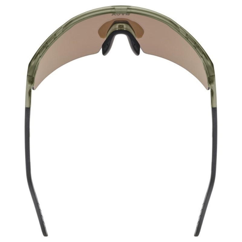 UVEX Flowline Kids' Sports Glasses, Semi-Rimless, Green
