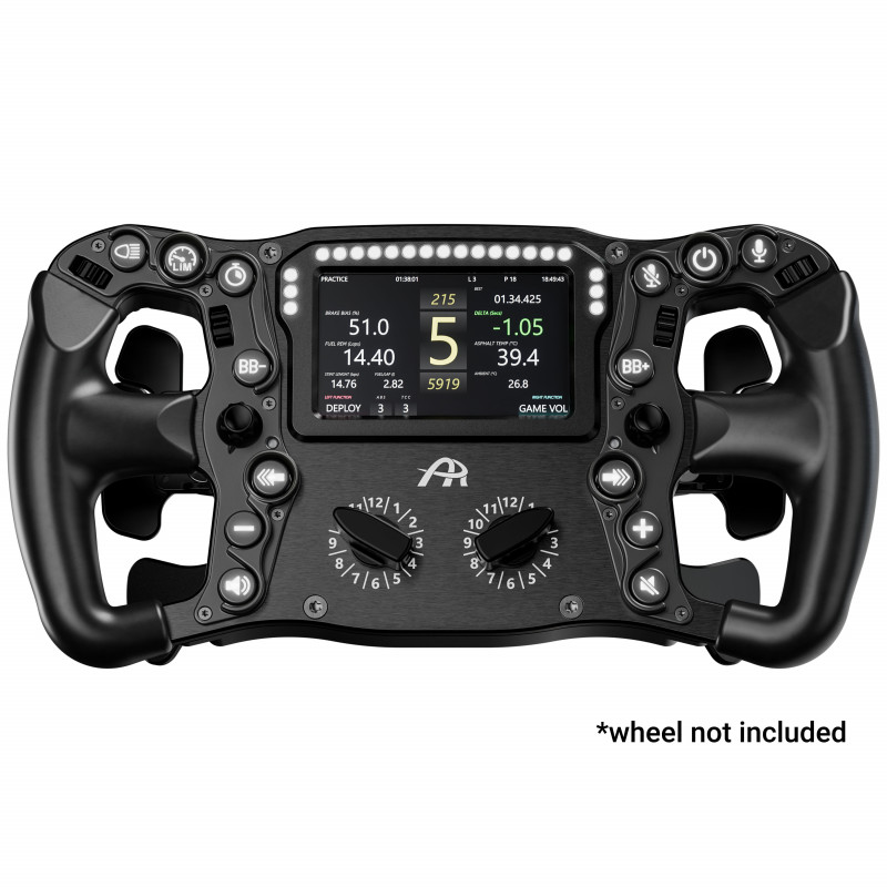 Ascher Racing Knob Kit Pro for Sim Racing Wheels, Stealth Black