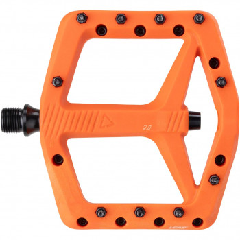 Leatt Composite AllMtn 2.0 Flat Bicycle Pedals, Orange