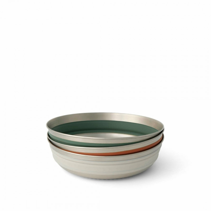 Sea To Summit Detour Stainless Steel collapsible bowl L, black