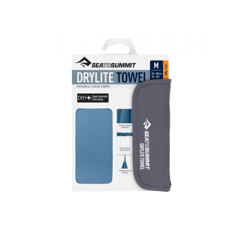 Sea to Summit Drylite Quick-Drying Travel Towel Medium, 50 x 100 cm, Blue