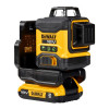 DeWalt DCLE34031D1-QW 3x360° Cross Line Laser Level, Green, 40 m, 18 V, 2 Ah Battery, TSTAK Case