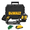 DeWalt DCLE34031D1-QW 3x360° Cross Line Laser Level, Green, 40 m, 18 V, 2 Ah Battery, TSTAK Case