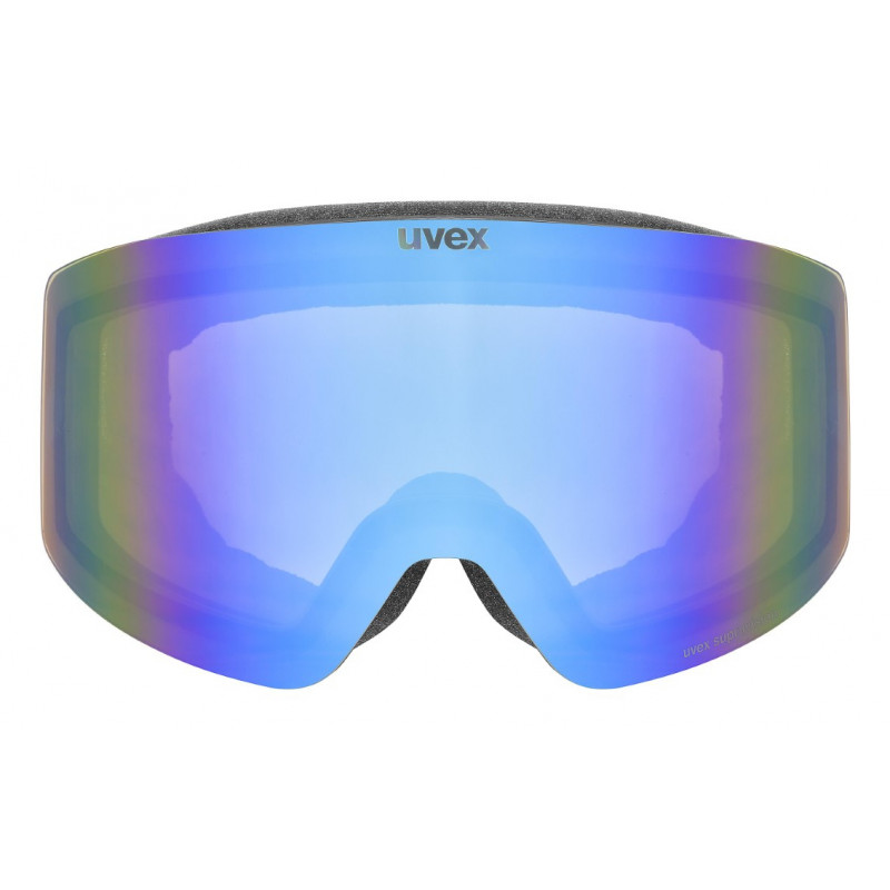 UVEX Provoqe FM Ski Goggles, Black, Blue Lens
