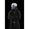 UVEX Provoqe FM Ski Goggles, Black, Blue Lens