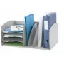Paperflow Filing System S, 4 Compartments, Grey, Polystyrene, 2 Adjustable Dividers