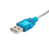 Akyga AK-CO-02 USB-A Male to RS-232 DB9 Male Converter Cable, 1 m, White