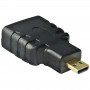 Akyga AK-AD-10 HDMI Female to Micro HDMI Male Adapter, Black