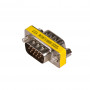 Akyga AK-AD-19 D-Sub 15-pin (M) to D-Sub 15-pin (M) VGA Gender Changer, Silver