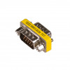 Akyga AK-AD-19 D-Sub 15-pin (M) to D-Sub 15-pin (M) VGA Gender Changer, Silver