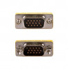 Akyga AK-AD-19 D-Sub 15-pin (M) to D-Sub 15-pin (M) VGA Gender Changer, Silver