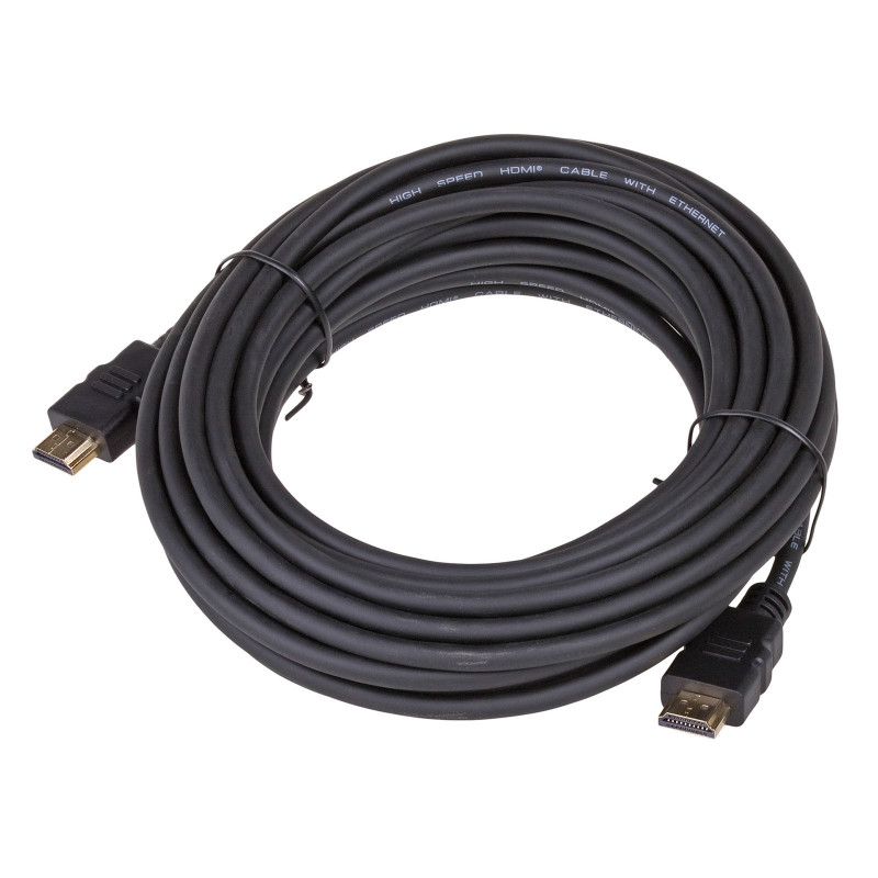 Akyga AK-HD-100A HDMI 1.4 High Speed Cable with Ethernet, 10 m, Black