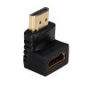 Akyga AK-AD-01 HDMI Male to Female Adapter, 90° Angled Up, Black