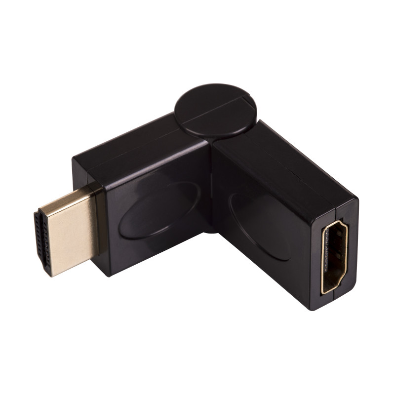 Akyga AK-AD-40 HDMI (M) to HDMI (F) 180° Rotatable Angle Adapter, Black