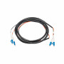 Akyga AK-FC-01 LC to LC Duplex Fibre Optic Patch Cable, 2 m, Black