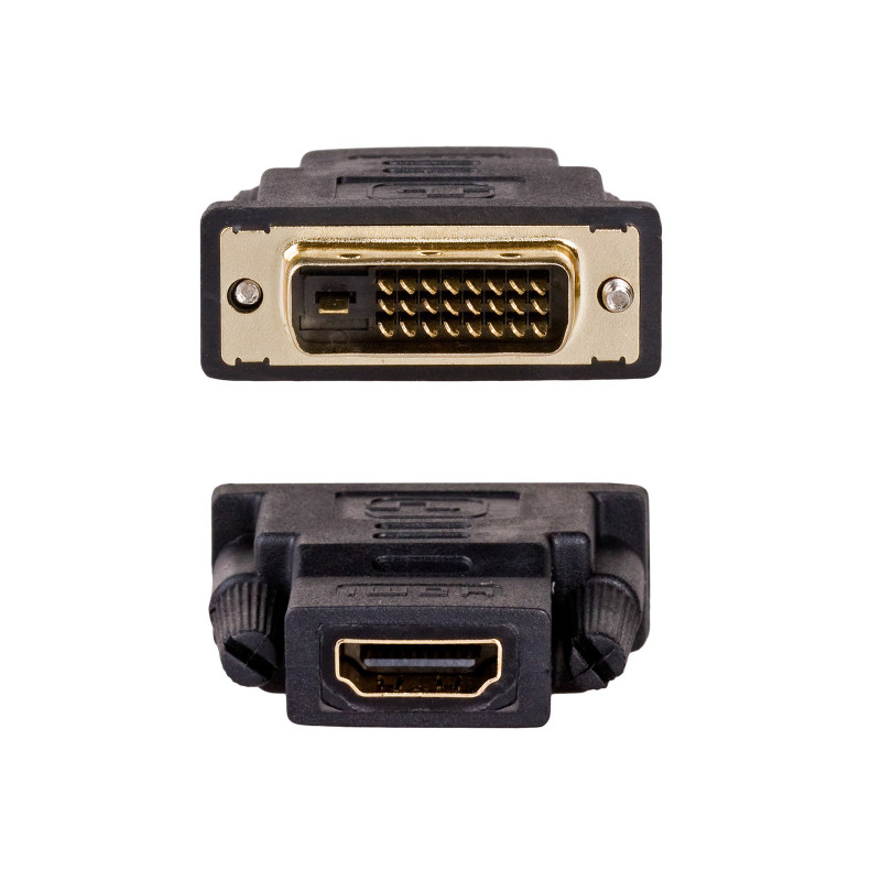 Akyga AK-AD-41 HDMI (F) to DVI-D 24+1 (M) Adapter, Black