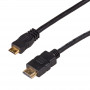 Akyga AK-HD-10M HDMI to Mini HDMI Cable v1.4, High Speed with Ethernet, 1 m, Black