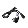 Akyga AK-NB-01A Notebook Power Cord CEE 7/7 to IEC C5 (Cloverleaf), 3x 0.5 mm², 1.5 m, Black