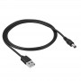 Akyga AK-DC-01 USB-A Male to DC 5.5 x 2.1 mm Male Power Cable, 0.8 m, Black