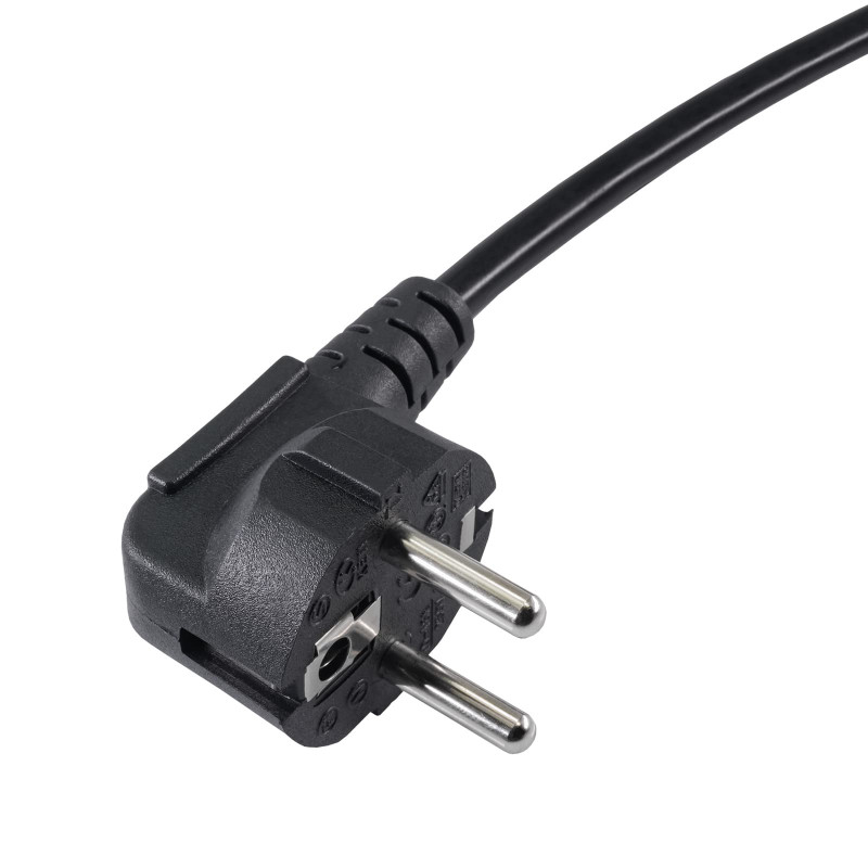 Akyga AK-NB-01C Notebook Power Cord CEE 7/7 to IEC C5, Copper 3x0.75 mm², 1.5 m, Black