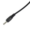 Akyga AK-DC-03 USB-A Male to DC 3.5 x 1.35 mm Male Power Cable, 0.8 m, Black