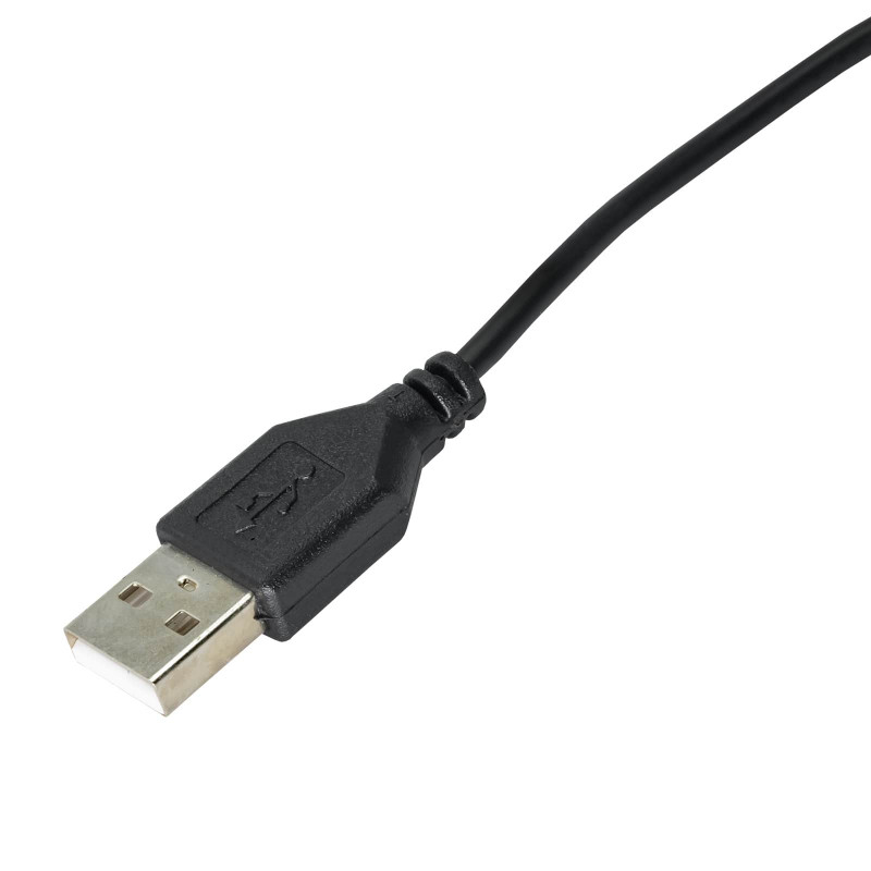 Akyga AK-DC-03 USB-A Male to DC 3.5 x 1.35 mm Male Power Cable, 0.8 m, Black