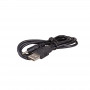 Akyga AK-DC-02 USB-A Male to DC 2.5 x 0.7 mm Male Power Cable, 0.8 m, Black