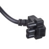 Akyga AK-NB-02A Power Cord for Dell Notebook Adapters, CEE 7/7 to 3-pin Flat, 3x 0.5 mm², 1.5 m, Black