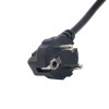 Akyga AK-NB-02A Power Cord for Dell Notebook Adapters, CEE 7/7 to 3-pin Flat, 3x 0.5 mm², 1.5 m, Black
