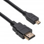 Akyga AK-HD-15R HDMI to Micro HDMI Cable v1.4, 1.5 m, Black