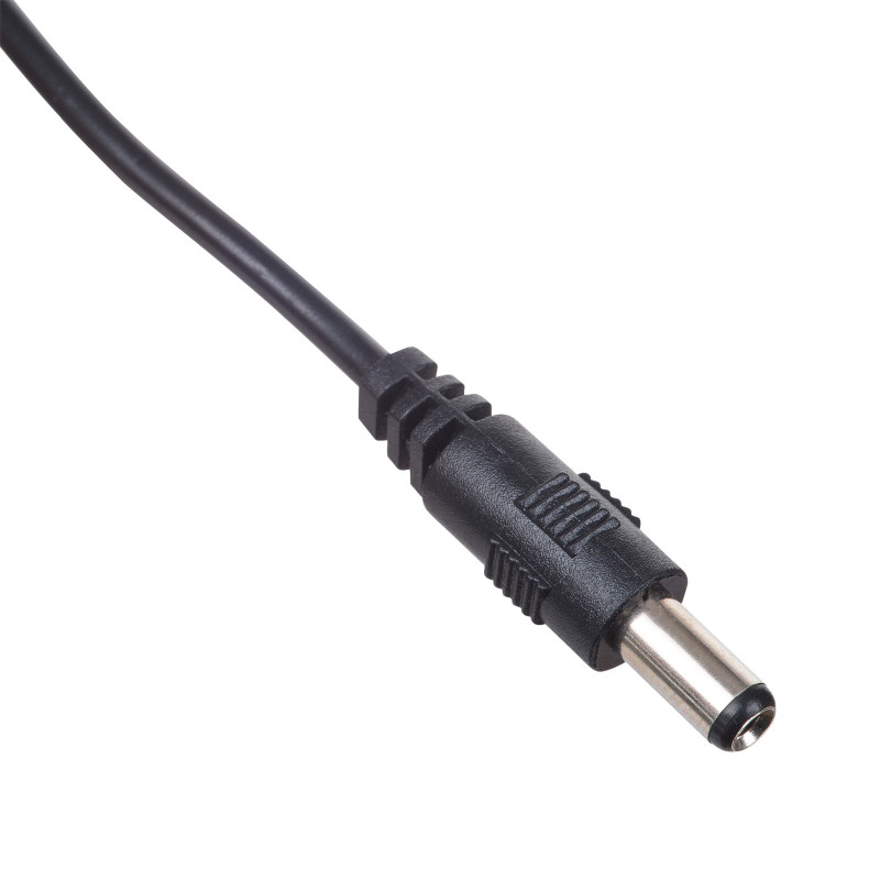 Akyga AK-DC-04 USB-A Male to DC 5.5 x 2.5 mm Male Power Cable, 0.8 m, Black
