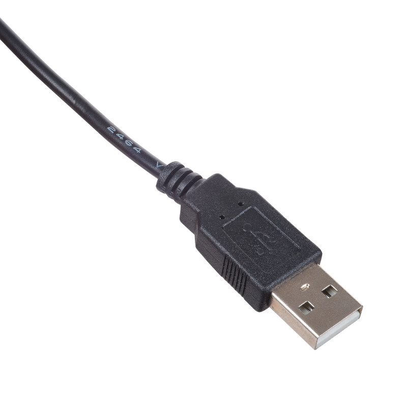 Akyga AK-DC-04 USB-A Male to DC 5.5 x 2.5 mm Male Power Cable, 0.8 m, Black
